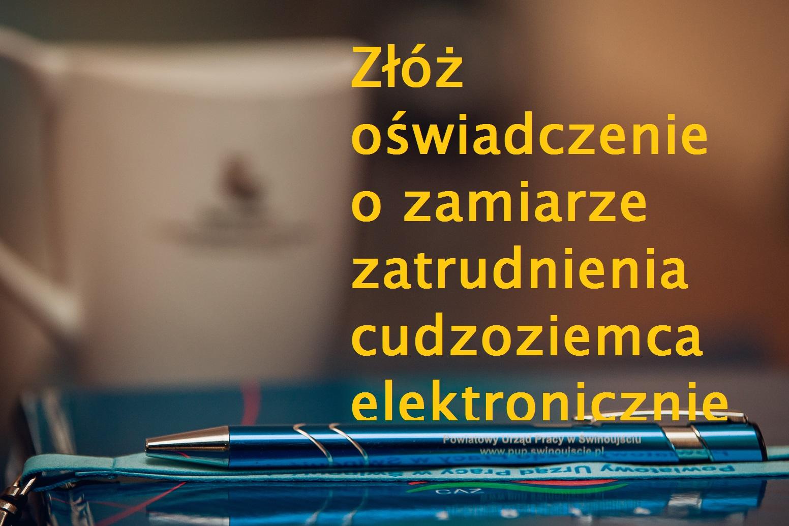 Złóż oświadczenie w formie elektronicznej!