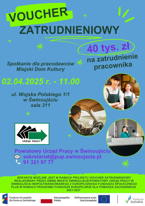 Zdjęcie artykułu Voucher Zatrudnieniowy - spotkanie z pracodawcami