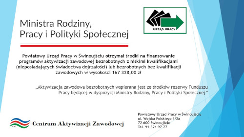 Zdjęcie artykułu Środki na finansowanie programów aktywizacji zawodowej bezrobotnych z niskimi kwalifikacjami i bez kwalifikacji zawodowych.