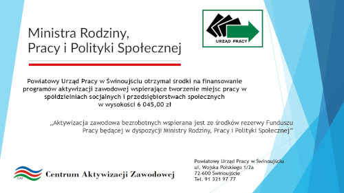 Zdjęcie artykułu Środki na finansowanie programów aktywizacji zawodowej wspierające tworzenie miejsc pracy w spółdzielniach socjalnych i przedsiębiorstwach społecznych