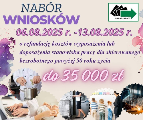 Zdjęcie artykułu Nabór wniosków o refundację kosztów wyposażenia lub doposażenia stanowiska pracy